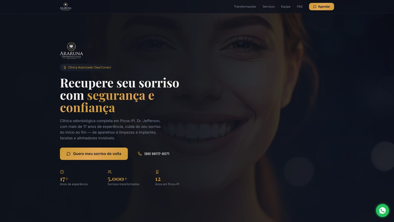 Araruna Odontologia — Nova Versão