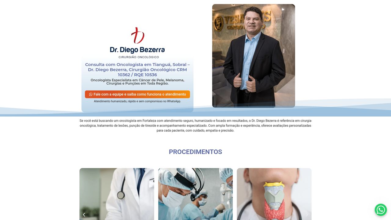 Dr. Diego Bezerra — Cirurgia Oncológica