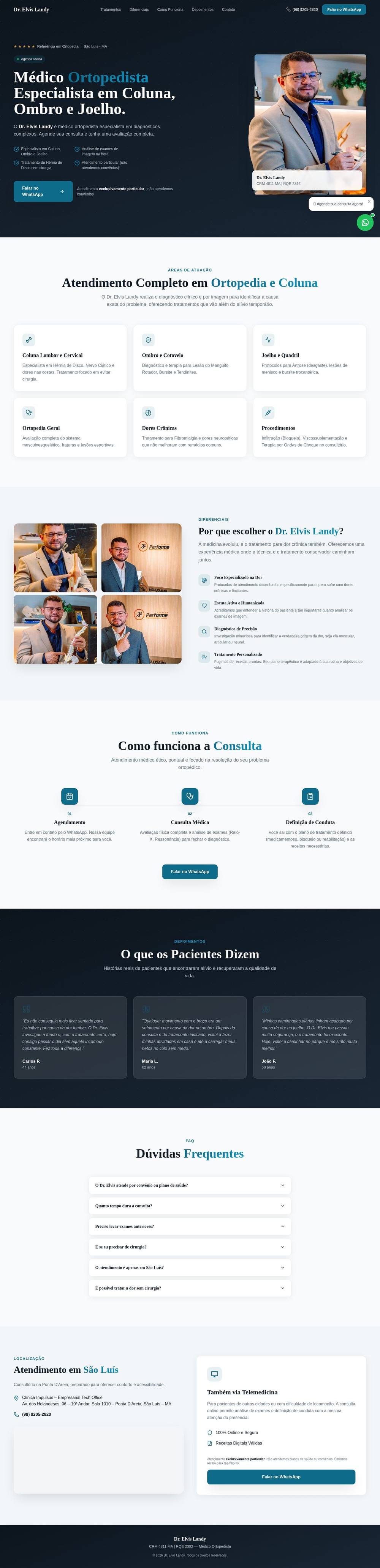 Dr. Elvis Landy — Ortopedia