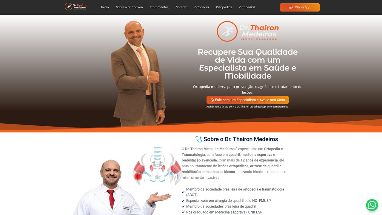 Dr. Thairon Medeiros — Ortopedia & Quadril
