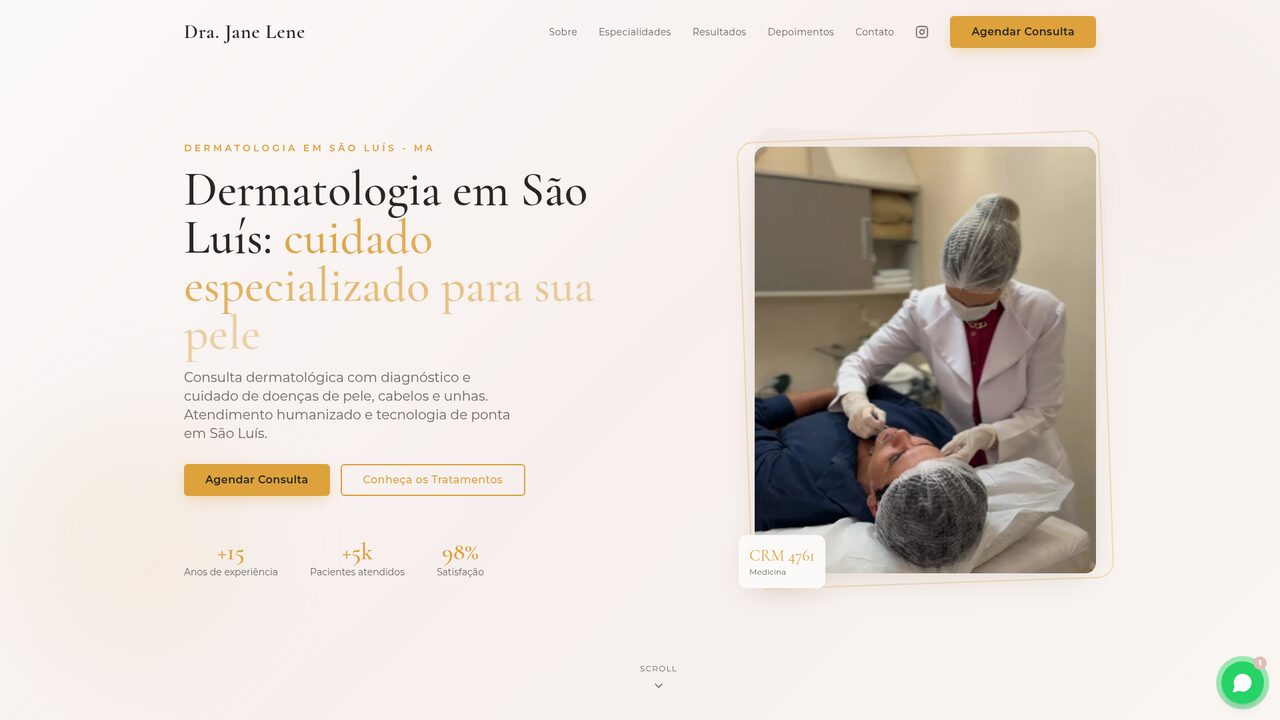 Dra. Jane Lene — Dermatologia