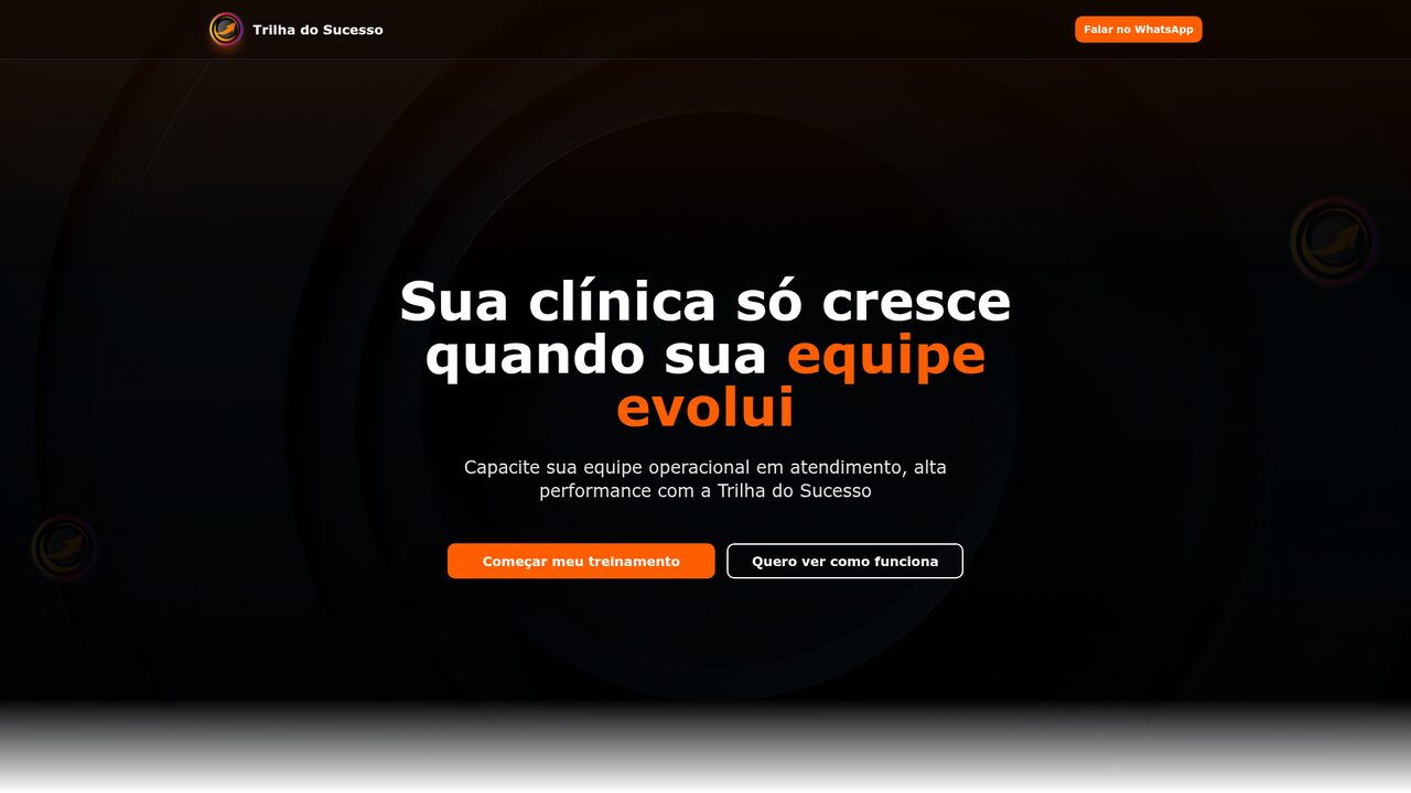 Trilha do Sucesso — Treinamento